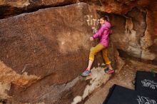 Bouldering in Hueco Tanks on 11/22/2018 with Blue Lizard Climbing and Yoga

Filename: SRM_20181122_1113220.jpg
Aperture: f/4.0
Shutter Speed: 1/320
Body: Canon EOS-1D Mark II
Lens: Canon EF 16-35mm f/2.8 L