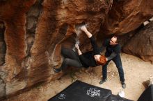 Bouldering in Hueco Tanks on 11/22/2018 with Blue Lizard Climbing and Yoga

Filename: SRM_20181122_1122010.jpg
Aperture: f/3.5
Shutter Speed: 1/640
Body: Canon EOS-1D Mark II
Lens: Canon EF 16-35mm f/2.8 L