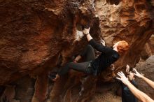 Bouldering in Hueco Tanks on 11/22/2018 with Blue Lizard Climbing and Yoga

Filename: SRM_20181122_1122370.jpg
Aperture: f/5.0
Shutter Speed: 1/400
Body: Canon EOS-1D Mark II
Lens: Canon EF 16-35mm f/2.8 L