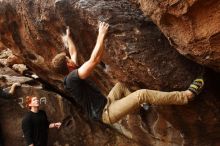 Bouldering in Hueco Tanks on 11/22/2018 with Blue Lizard Climbing and Yoga

Filename: SRM_20181122_1123500.jpg
Aperture: f/5.0
Shutter Speed: 1/320
Body: Canon EOS-1D Mark II
Lens: Canon EF 16-35mm f/2.8 L