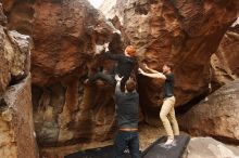 Bouldering in Hueco Tanks on 11/22/2018 with Blue Lizard Climbing and Yoga

Filename: SRM_20181122_1126390.jpg
Aperture: f/5.0
Shutter Speed: 1/400
Body: Canon EOS-1D Mark II
Lens: Canon EF 16-35mm f/2.8 L