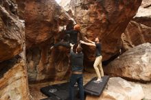 Bouldering in Hueco Tanks on 11/22/2018 with Blue Lizard Climbing and Yoga

Filename: SRM_20181122_1126420.jpg
Aperture: f/5.6
Shutter Speed: 1/320
Body: Canon EOS-1D Mark II
Lens: Canon EF 16-35mm f/2.8 L