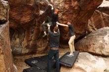 Bouldering in Hueco Tanks on 11/22/2018 with Blue Lizard Climbing and Yoga

Filename: SRM_20181122_1126500.jpg
Aperture: f/5.6
Shutter Speed: 1/320
Body: Canon EOS-1D Mark II
Lens: Canon EF 16-35mm f/2.8 L