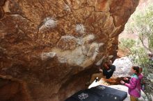 Bouldering in Hueco Tanks on 11/22/2018 with Blue Lizard Climbing and Yoga

Filename: SRM_20181122_1155370.jpg
Aperture: f/4.0
Shutter Speed: 1/400
Body: Canon EOS-1D Mark II
Lens: Canon EF 16-35mm f/2.8 L