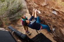 Bouldering in Hueco Tanks on 11/22/2018 with Blue Lizard Climbing and Yoga

Filename: SRM_20181122_1221210.jpg
Aperture: f/5.6
Shutter Speed: 1/320
Body: Canon EOS-1D Mark II
Lens: Canon EF 16-35mm f/2.8 L
