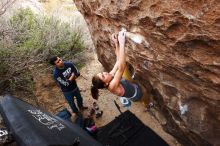 Bouldering in Hueco Tanks on 11/22/2018 with Blue Lizard Climbing and Yoga

Filename: SRM_20181122_1223480.jpg
Aperture: f/5.6
Shutter Speed: 1/250
Body: Canon EOS-1D Mark II
Lens: Canon EF 16-35mm f/2.8 L