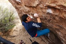 Bouldering in Hueco Tanks on 11/22/2018 with Blue Lizard Climbing and Yoga

Filename: SRM_20181122_1228330.jpg
Aperture: f/5.6
Shutter Speed: 1/320
Body: Canon EOS-1D Mark II
Lens: Canon EF 16-35mm f/2.8 L