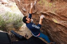 Bouldering in Hueco Tanks on 11/22/2018 with Blue Lizard Climbing and Yoga

Filename: SRM_20181122_1228430.jpg
Aperture: f/5.6
Shutter Speed: 1/320
Body: Canon EOS-1D Mark II
Lens: Canon EF 16-35mm f/2.8 L