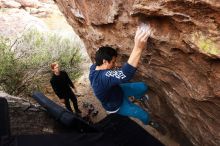 Bouldering in Hueco Tanks on 11/22/2018 with Blue Lizard Climbing and Yoga

Filename: SRM_20181122_1232430.jpg
Aperture: f/5.6
Shutter Speed: 1/320
Body: Canon EOS-1D Mark II
Lens: Canon EF 16-35mm f/2.8 L