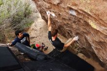 Bouldering in Hueco Tanks on 11/22/2018 with Blue Lizard Climbing and Yoga

Filename: SRM_20181122_1237490.jpg
Aperture: f/5.6
Shutter Speed: 1/400
Body: Canon EOS-1D Mark II
Lens: Canon EF 16-35mm f/2.8 L