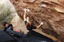 Bouldering in Hueco Tanks on 11/22/2018 with Blue Lizard Climbing and Yoga

Filename: SRM_20181122_1237510.jpg
Aperture: f/5.6
Shutter Speed: 1/320
Body: Canon EOS-1D Mark II
Lens: Canon EF 16-35mm f/2.8 L