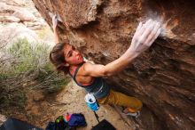 Bouldering in Hueco Tanks on 11/22/2018 with Blue Lizard Climbing and Yoga

Filename: SRM_20181122_1246113.jpg
Aperture: f/5.6
Shutter Speed: 1/400
Body: Canon EOS-1D Mark II
Lens: Canon EF 16-35mm f/2.8 L