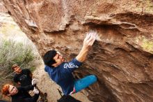 Bouldering in Hueco Tanks on 11/22/2018 with Blue Lizard Climbing and Yoga

Filename: SRM_20181122_1256351.jpg
Aperture: f/5.6
Shutter Speed: 1/320
Body: Canon EOS-1D Mark II
Lens: Canon EF 16-35mm f/2.8 L