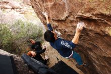 Bouldering in Hueco Tanks on 11/22/2018 with Blue Lizard Climbing and Yoga

Filename: SRM_20181122_1256410.jpg
Aperture: f/5.6
Shutter Speed: 1/400
Body: Canon EOS-1D Mark II
Lens: Canon EF 16-35mm f/2.8 L