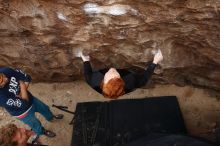 Bouldering in Hueco Tanks on 11/22/2018 with Blue Lizard Climbing and Yoga

Filename: SRM_20181122_1257440.jpg
Aperture: f/5.6
Shutter Speed: 1/320
Body: Canon EOS-1D Mark II
Lens: Canon EF 16-35mm f/2.8 L