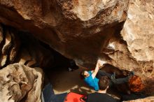 Bouldering in Hueco Tanks on 11/22/2018 with Blue Lizard Climbing and Yoga

Filename: SRM_20181122_1311420.jpg
Aperture: f/5.6
Shutter Speed: 1/1250
Body: Canon EOS-1D Mark II
Lens: Canon EF 16-35mm f/2.8 L