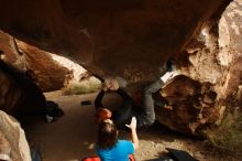 Bouldering in Hueco Tanks on 11/22/2018 with Blue Lizard Climbing and Yoga

Filename: SRM_20181122_1320040.jpg
Aperture: f/5.6
Shutter Speed: 1/800
Body: Canon EOS-1D Mark II
Lens: Canon EF 16-35mm f/2.8 L