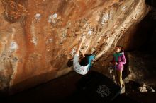 Bouldering in Hueco Tanks on 11/22/2018 with Blue Lizard Climbing and Yoga

Filename: SRM_20181122_1448470.jpg
Aperture: f/8.0
Shutter Speed: 1/250
Body: Canon EOS-1D Mark II
Lens: Canon EF 16-35mm f/2.8 L