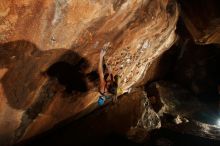 Bouldering in Hueco Tanks on 11/22/2018 with Blue Lizard Climbing and Yoga

Filename: SRM_20181122_1449580.jpg
Aperture: f/8.0
Shutter Speed: 1/250
Body: Canon EOS-1D Mark II
Lens: Canon EF 16-35mm f/2.8 L