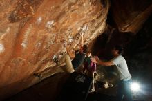 Bouldering in Hueco Tanks on 11/22/2018 with Blue Lizard Climbing and Yoga

Filename: SRM_20181122_1451120.jpg
Aperture: f/8.0
Shutter Speed: 1/250
Body: Canon EOS-1D Mark II
Lens: Canon EF 16-35mm f/2.8 L