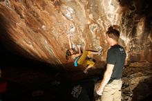 Bouldering in Hueco Tanks on 11/22/2018 with Blue Lizard Climbing and Yoga

Filename: SRM_20181122_1454160.jpg
Aperture: f/8.0
Shutter Speed: 1/250
Body: Canon EOS-1D Mark II
Lens: Canon EF 16-35mm f/2.8 L