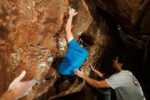 Bouldering in Hueco Tanks on 11/22/2018 with Blue Lizard Climbing and Yoga

Filename: SRM_20181122_1458140.jpg
Aperture: f/8.0
Shutter Speed: 1/250
Body: Canon EOS-1D Mark II
Lens: Canon EF 16-35mm f/2.8 L