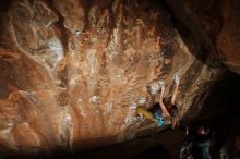 Bouldering in Hueco Tanks on 11/22/2018 with Blue Lizard Climbing and Yoga

Filename: SRM_20181122_1501160.jpg
Aperture: f/8.0
Shutter Speed: 1/250
Body: Canon EOS-1D Mark II
Lens: Canon EF 16-35mm f/2.8 L