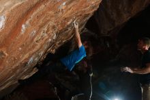 Bouldering in Hueco Tanks on 11/22/2018 with Blue Lizard Climbing and Yoga

Filename: SRM_20181122_1502590.jpg
Aperture: f/8.0
Shutter Speed: 1/250
Body: Canon EOS-1D Mark II
Lens: Canon EF 16-35mm f/2.8 L