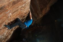 Bouldering in Hueco Tanks on 11/22/2018 with Blue Lizard Climbing and Yoga

Filename: SRM_20181122_1503150.jpg
Aperture: f/8.0
Shutter Speed: 1/250
Body: Canon EOS-1D Mark II
Lens: Canon EF 16-35mm f/2.8 L