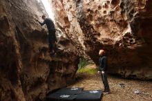 Bouldering in Hueco Tanks on 11/22/2018 with Blue Lizard Climbing and Yoga

Filename: SRM_20181122_1519530.jpg
Aperture: f/4.0
Shutter Speed: 1/200
Body: Canon EOS-1D Mark II
Lens: Canon EF 16-35mm f/2.8 L