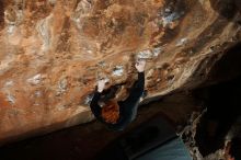 Bouldering in Hueco Tanks on 11/22/2018 with Blue Lizard Climbing and Yoga

Filename: SRM_20181122_1553020.jpg
Aperture: f/8.0
Shutter Speed: 1/250
Body: Canon EOS-1D Mark II
Lens: Canon EF 16-35mm f/2.8 L