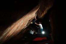 Bouldering in Hueco Tanks on 11/22/2018 with Blue Lizard Climbing and Yoga

Filename: SRM_20181122_1554220.jpg
Aperture: f/8.0
Shutter Speed: 1/250
Body: Canon EOS-1D Mark II
Lens: Canon EF 16-35mm f/2.8 L