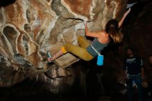Bouldering in Hueco Tanks on 11/22/2018 with Blue Lizard Climbing and Yoga

Filename: SRM_20181122_1623550.jpg
Aperture: f/8.0
Shutter Speed: 1/250
Body: Canon EOS-1D Mark II
Lens: Canon EF 16-35mm f/2.8 L