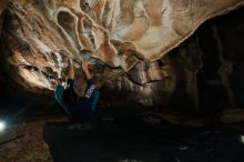 Bouldering in Hueco Tanks on 11/22/2018 with Blue Lizard Climbing and Yoga

Filename: SRM_20181122_1626300.jpg
Aperture: f/8.0
Shutter Speed: 1/250
Body: Canon EOS-1D Mark II
Lens: Canon EF 16-35mm f/2.8 L