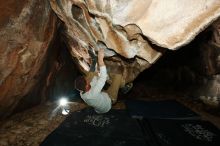 Bouldering in Hueco Tanks on 11/22/2018 with Blue Lizard Climbing and Yoga

Filename: SRM_20181122_1645200.jpg
Aperture: f/8.0
Shutter Speed: 1/250
Body: Canon EOS-1D Mark II
Lens: Canon EF 16-35mm f/2.8 L