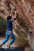 Bouldering in Hueco Tanks on 11/22/2018 with Blue Lizard Climbing and Yoga

Filename: SRM_20181122_1732160.jpg
Aperture: f/2.0
Shutter Speed: 1/320
Body: Canon EOS-1D Mark II
Lens: Canon EF 85mm f/1.2 L II