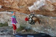 Bouldering in Hueco Tanks on 11/20/2018 with Blue Lizard Climbing and Yoga

Filename: SRM_20181120_1012080.jpg
Aperture: f/4.0
Shutter Speed: 1/400
Body: Canon EOS-1D Mark II
Lens: Canon EF 50mm f/1.8 II