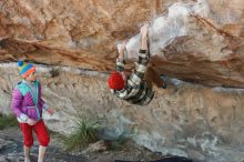 Bouldering in Hueco Tanks on 11/20/2018 with Blue Lizard Climbing and Yoga

Filename: SRM_20181120_1012130.jpg
Aperture: f/4.0
Shutter Speed: 1/400
Body: Canon EOS-1D Mark II
Lens: Canon EF 50mm f/1.8 II