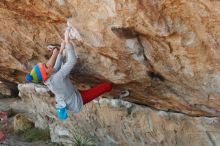 Bouldering in Hueco Tanks on 11/20/2018 with Blue Lizard Climbing and Yoga

Filename: SRM_20181120_1015310.jpg
Aperture: f/4.0
Shutter Speed: 1/400
Body: Canon EOS-1D Mark II
Lens: Canon EF 50mm f/1.8 II