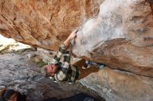 Bouldering in Hueco Tanks on 11/20/2018 with Blue Lizard Climbing and Yoga

Filename: SRM_20181120_1027510.jpg
Aperture: f/5.6
Shutter Speed: 1/320
Body: Canon EOS-1D Mark II
Lens: Canon EF 16-35mm f/2.8 L