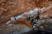 Bouldering in Hueco Tanks on 11/20/2018 with Blue Lizard Climbing and Yoga

Filename: SRM_20181120_1046010.jpg
Aperture: f/5.6
Shutter Speed: 1/500
Body: Canon EOS-1D Mark II
Lens: Canon EF 16-35mm f/2.8 L