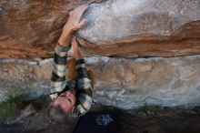 Bouldering in Hueco Tanks on 11/20/2018 with Blue Lizard Climbing and Yoga

Filename: SRM_20181120_1057530.jpg
Aperture: f/5.6
Shutter Speed: 1/320
Body: Canon EOS-1D Mark II
Lens: Canon EF 16-35mm f/2.8 L