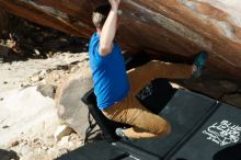 Bouldering in Hueco Tanks on 11/20/2018 with Blue Lizard Climbing and Yoga

Filename: SRM_20181120_1157520.jpg
Aperture: f/8.0
Shutter Speed: 1/250
Body: Canon EOS-1D Mark II
Lens: Canon EF 50mm f/1.8 II