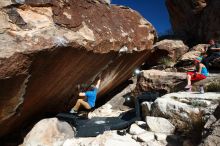 Bouldering in Hueco Tanks on 11/20/2018 with Blue Lizard Climbing and Yoga

Filename: SRM_20181120_1222010.jpg
Aperture: f/8.0
Shutter Speed: 1/250
Body: Canon EOS-1D Mark II
Lens: Canon EF 16-35mm f/2.8 L