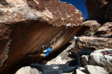 Bouldering in Hueco Tanks on 11/20/2018 with Blue Lizard Climbing and Yoga

Filename: SRM_20181120_1225590.jpg
Aperture: f/8.0
Shutter Speed: 1/250
Body: Canon EOS-1D Mark II
Lens: Canon EF 16-35mm f/2.8 L