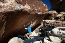 Bouldering in Hueco Tanks on 11/20/2018 with Blue Lizard Climbing and Yoga

Filename: SRM_20181120_1226000.jpg
Aperture: f/8.0
Shutter Speed: 1/250
Body: Canon EOS-1D Mark II
Lens: Canon EF 16-35mm f/2.8 L