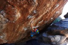 Bouldering in Hueco Tanks on 11/20/2018 with Blue Lizard Climbing and Yoga

Filename: SRM_20181120_1248040.jpg
Aperture: f/4.5
Shutter Speed: 1/250
Body: Canon EOS-1D Mark II
Lens: Canon EF 16-35mm f/2.8 L