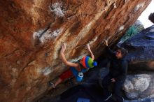 Bouldering in Hueco Tanks on 11/20/2018 with Blue Lizard Climbing and Yoga

Filename: SRM_20181120_1249310.jpg
Aperture: f/4.5
Shutter Speed: 1/250
Body: Canon EOS-1D Mark II
Lens: Canon EF 16-35mm f/2.8 L