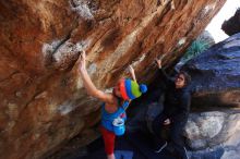 Bouldering in Hueco Tanks on 11/20/2018 with Blue Lizard Climbing and Yoga

Filename: SRM_20181120_1249330.jpg
Aperture: f/4.5
Shutter Speed: 1/250
Body: Canon EOS-1D Mark II
Lens: Canon EF 16-35mm f/2.8 L