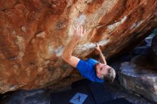 Bouldering in Hueco Tanks on 11/20/2018 with Blue Lizard Climbing and Yoga

Filename: SRM_20181120_1258320.jpg
Aperture: f/4.0
Shutter Speed: 1/250
Body: Canon EOS-1D Mark II
Lens: Canon EF 16-35mm f/2.8 L